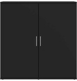 VidaXL Dressoir 79x38x80 cm bewerkt hout zwart