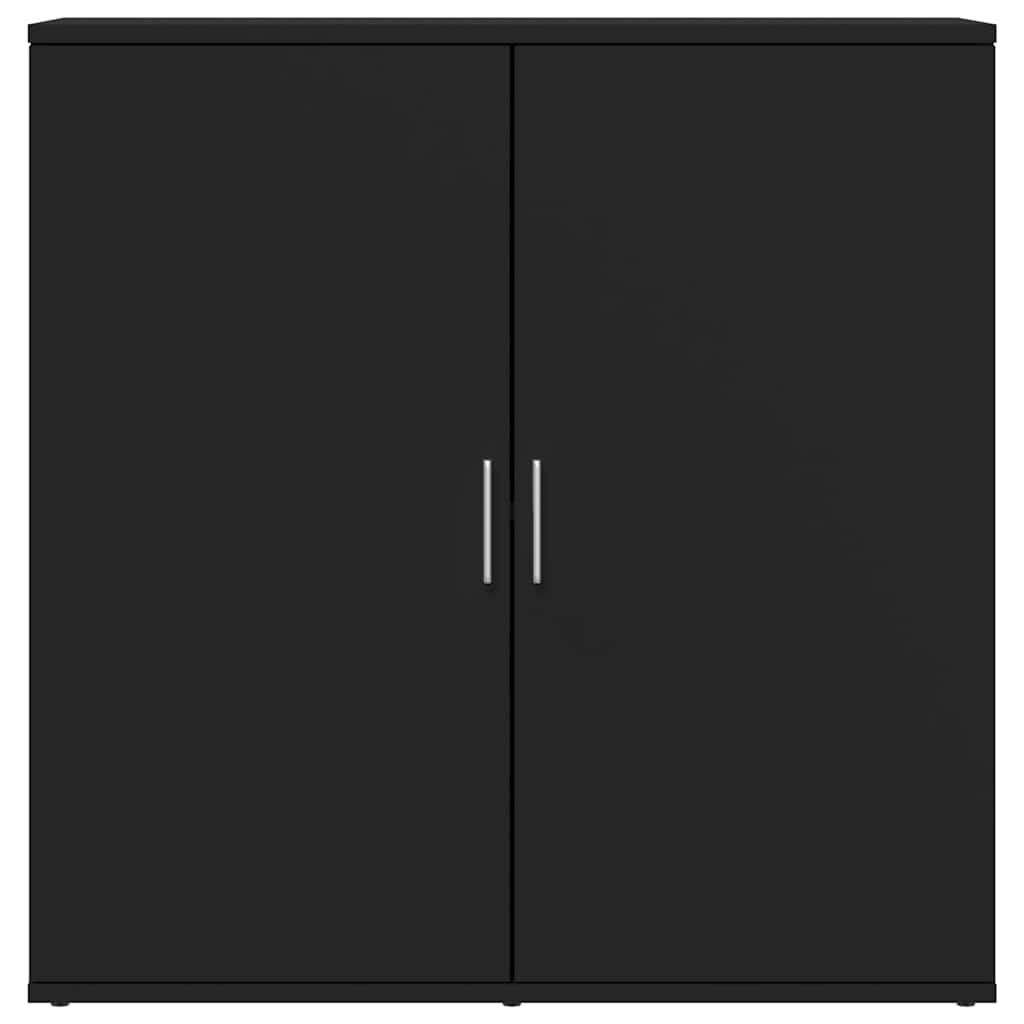 VidaXL Dressoir 79x38x80 cm bewerkt hout zwart