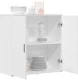 VidaXL Dressoir 79x38x80 cm bewerkt hout wit