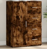 VidaXL Dressoir 60x31x84 cm bewerkt hout gerookt eikenkleurig