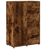 VidaXL Dressoir 60x31x84 cm bewerkt hout gerookt eikenkleurig