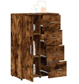 VidaXL Dressoir 60x31x84 cm bewerkt hout gerookt eikenkleurig