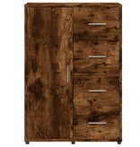 VidaXL Dressoir 60x31x84 cm bewerkt hout gerookt eikenkleurig