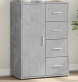VidaXL Dressoir 60x31x84 cm bewerkt hout betongrijs