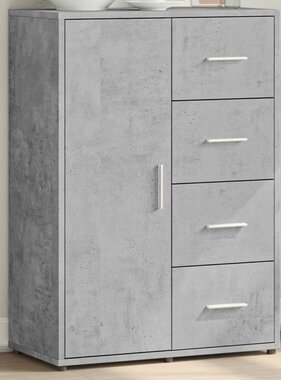 VidaXL Dressoir 60x31x84 cm bewerkt hout betongrijs
