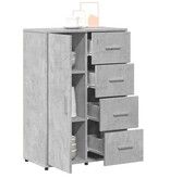 VidaXL Dressoir 60x31x84 cm bewerkt hout betongrijs