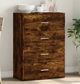 VidaXL Dressoir 60x31x84 cm bewerkt hout gerookt eikenkleurig