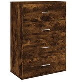 VidaXL Dressoir 60x31x84 cm bewerkt hout gerookt eikenkleurig