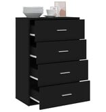 VidaXL Dressoir 60x31x84 cm bewerkt hout zwart