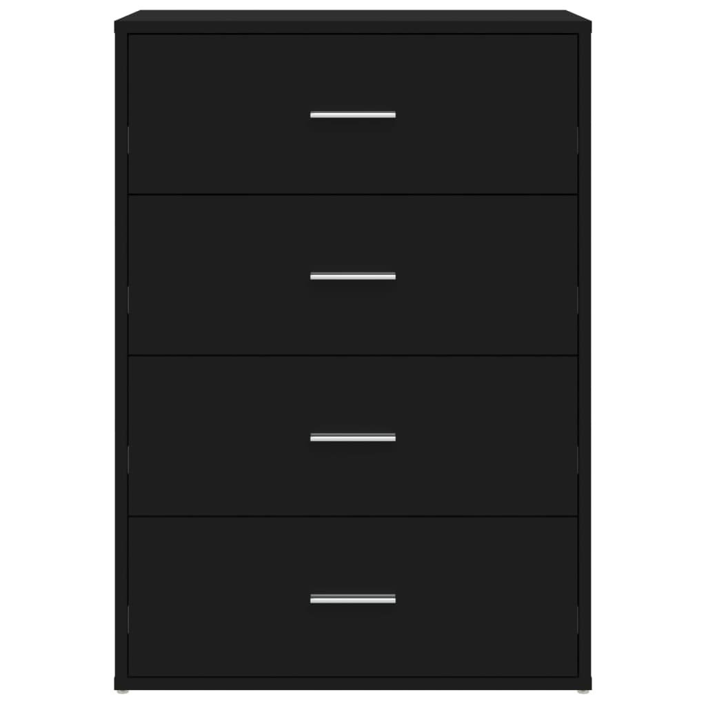 VidaXL Dressoir 60x31x84 cm bewerkt hout zwart