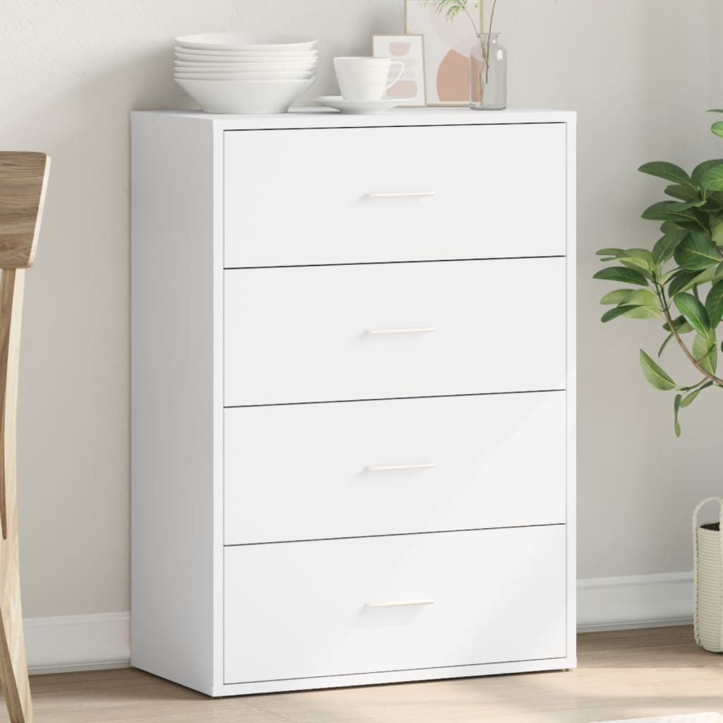 VidaXL Dressoir 60x31x84 cm bewerkt hout wit