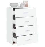 VidaXL Dressoir 60x31x84 cm bewerkt hout wit