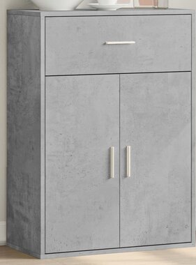 VidaXL Dressoir 60x30x84 cm bewerkt hout betongrijs