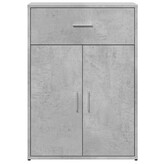 VidaXL Dressoir 60x30x84 cm bewerkt hout betongrijs
