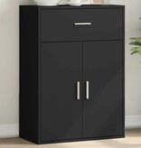 VidaXL Dressoir 60x30x84 cm bewerkt hout zwart