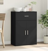 VidaXL Dressoir 60x30x84 cm bewerkt hout zwart