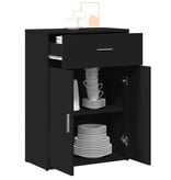 VidaXL Dressoir 60x30x84 cm bewerkt hout zwart
