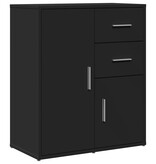 VidaXL Dressoir 60x31x70 cm bewerkt hout zwart