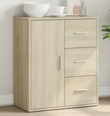 VidaXL Dressoir 60x31x70 cm bewerkt hout sonoma eikenkleurig
