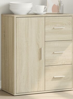 VidaXL Dressoir 60x31x70 cm bewerkt hout sonoma eikenkleurig