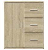 VidaXL Dressoir 60x31x70 cm bewerkt hout sonoma eikenkleurig