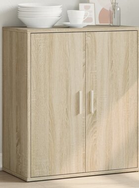VidaXL Dressoir 60x31x70 cm bewerkt hout sonoma eikenkleurig