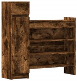 VidaXL Schoenenkast 100,5x28x100 cm bewerkt hout gerookt eikenkleurig
