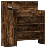 VidaXL Schoenenkast 100,5x28x100 cm bewerkt hout gerookt eikenkleurig
