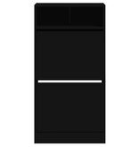 VidaXL Schoenenkast 60x34x116 cm bewerkt hout zwart