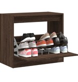 VidaXL Schoenenkast 80x42x69 cm bewerkt hout bruin eikenkleur