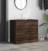 VidaXL Schoenenkast 80x42x69 cm bewerkt hout bruin eikenkleur