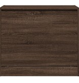 VidaXL Schoenenkast 80x42x69 cm bewerkt hout bruin eikenkleur