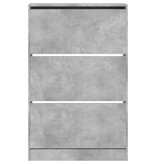 VidaXL Schoenenkast 80x21x125,5 cm bewerkt hout betongrijs