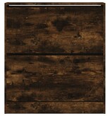 VidaXL Schoenenkast 80x21x87,5 cm bewerkt hout gerookt eikenkleurig