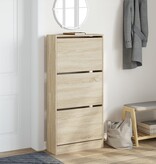 VidaXL Schoenenkast 60x21x125,5 cm bewerkt hout sonoma eikenkleurig