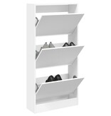 VidaXL Schoenenkast 60x21x125,5 cm bewerkt hout wit