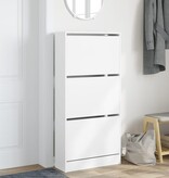 VidaXL Schoenenkast 60x21x125,5 cm bewerkt hout wit