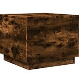 VidaXL Salontafel met metalen poten 50x50x40 cm gerookt eikenkleurig