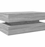 VidaXL Salontafel met LED-verlichting 90x50x40 cm grijs sonoma eiken