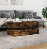 VidaXL Salontafel met LED-verlichting 90x50x40 cm gerookt eikenkleurig