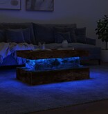 VidaXL Salontafel met LED-verlichting 90x50x40 cm gerookt eikenkleurig