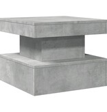 VidaXL Salontafel met LED-verlichting 50x50x40 cm betongrijs