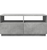 VidaXL Salontafel met LED-verlichting 90x49x40 cm betongrijs