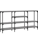 VidaXL Wandtafel 160x29x80 cm bewerkt hout grijs sonoma eikenkleurig