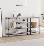 VidaXL Wandtafel 160x29x80 cm bewerkt hout grijs sonoma eikenkleurig