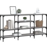 VidaXL Wandtafel 160x29x80 cm bewerkt hout grijs sonoma eikenkleurig