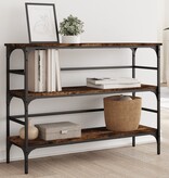 VidaXL Wandtafel 100x32x75 cm bewerkt hout gerookt eikenkleurig