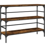 VidaXL Wandtafel 100x32x75 cm bewerkt hout gerookt eikenkleurig