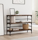 VidaXL Wandtafel 100x32x75 cm bewerkt hout gerookt eikenkleurig