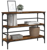 VidaXL Wandtafel 100x32x75 cm bewerkt hout gerookt eikenkleurig